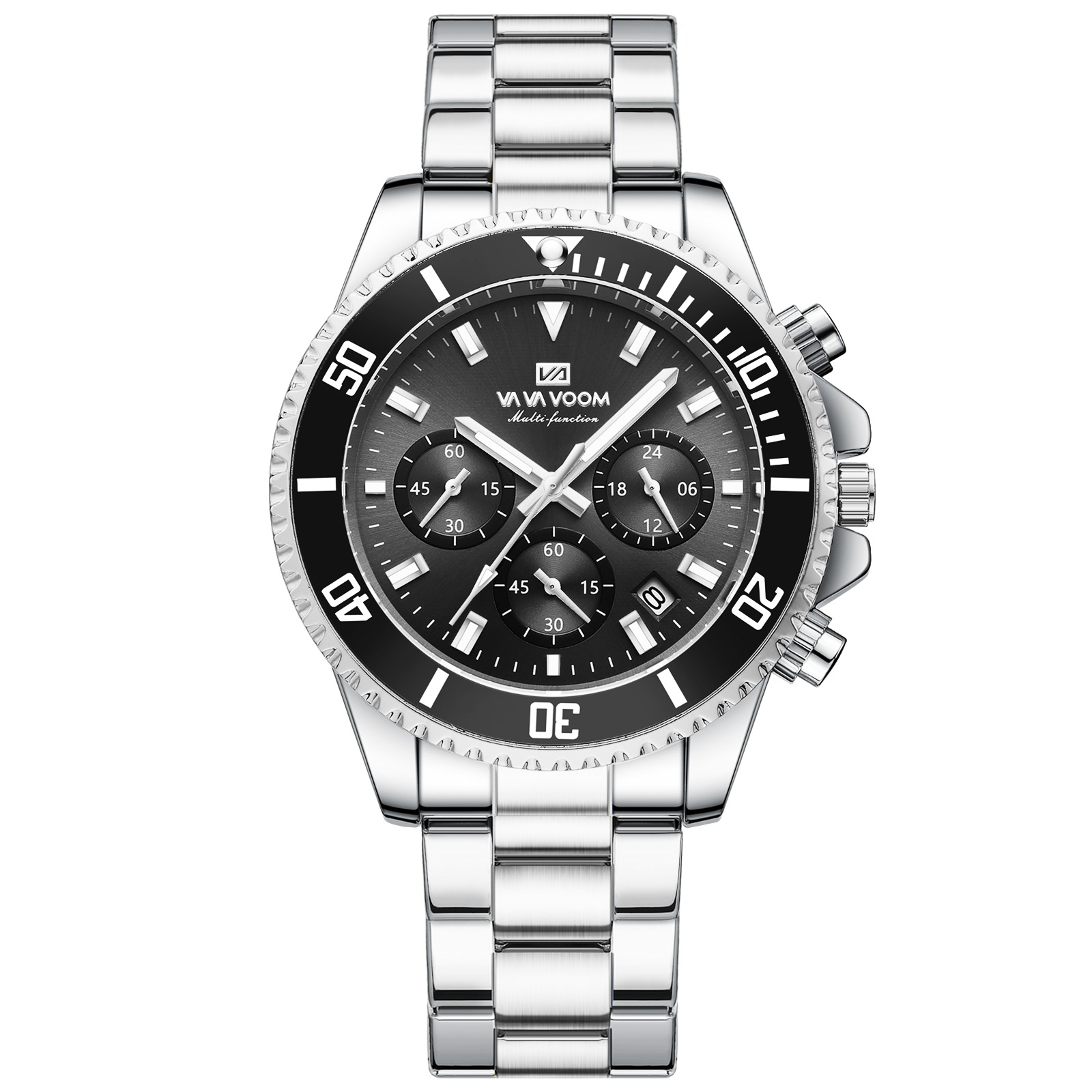 Multifunctional Three-eye Quartz Watch Waterproof And Luminous 10