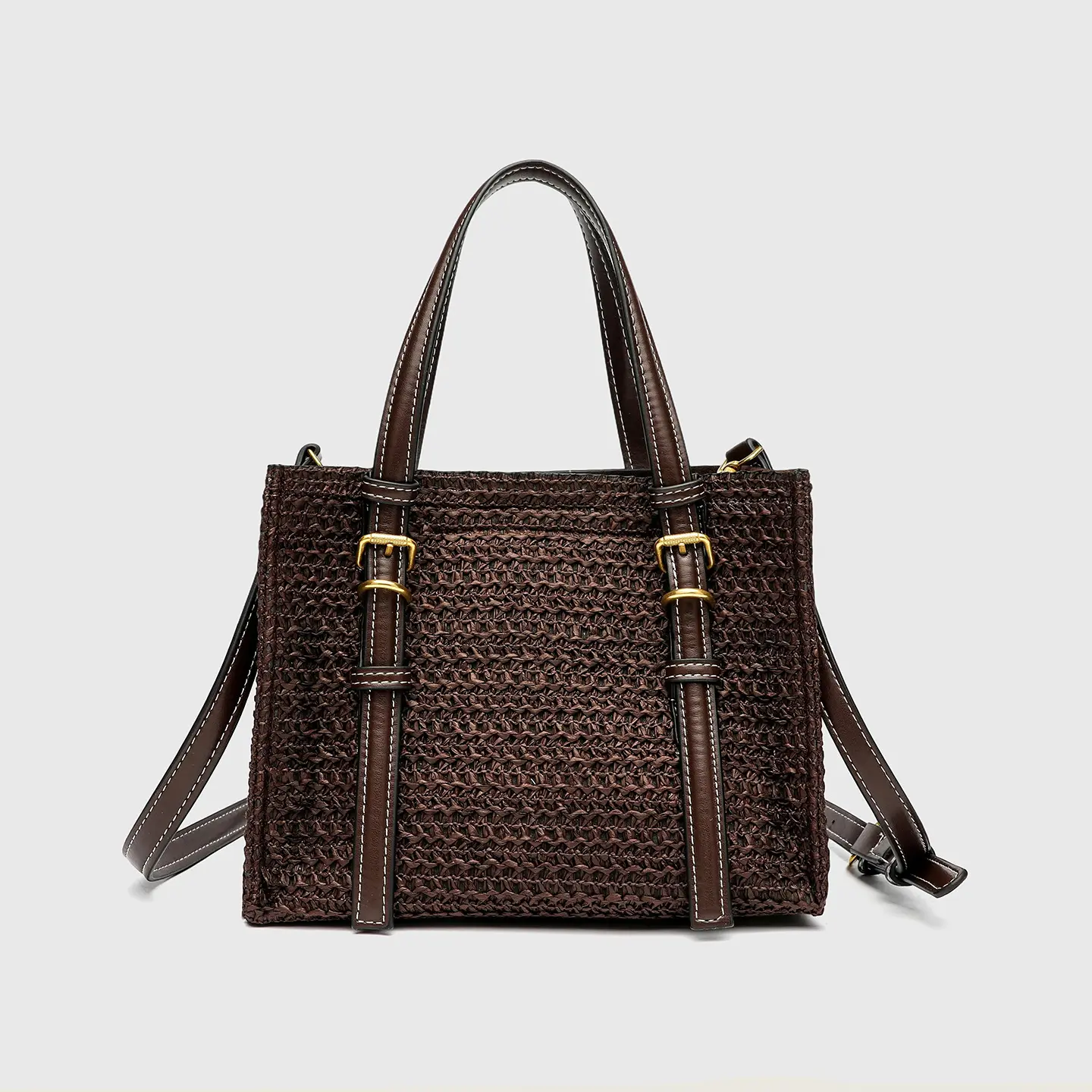 New Vintage-style Woven Shoulder Bag