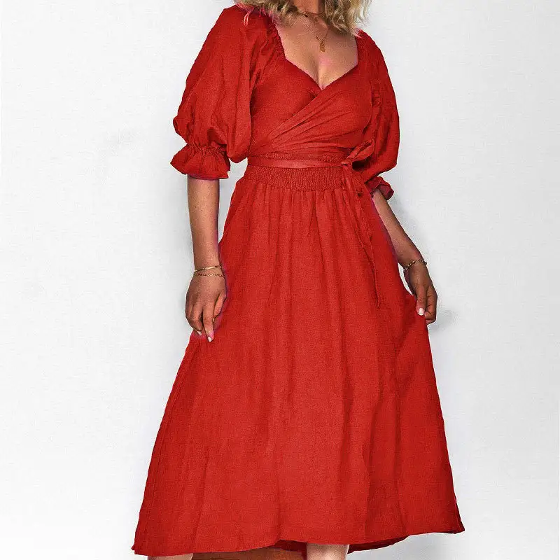 Fashionable Personalized Waist Dress For Women
