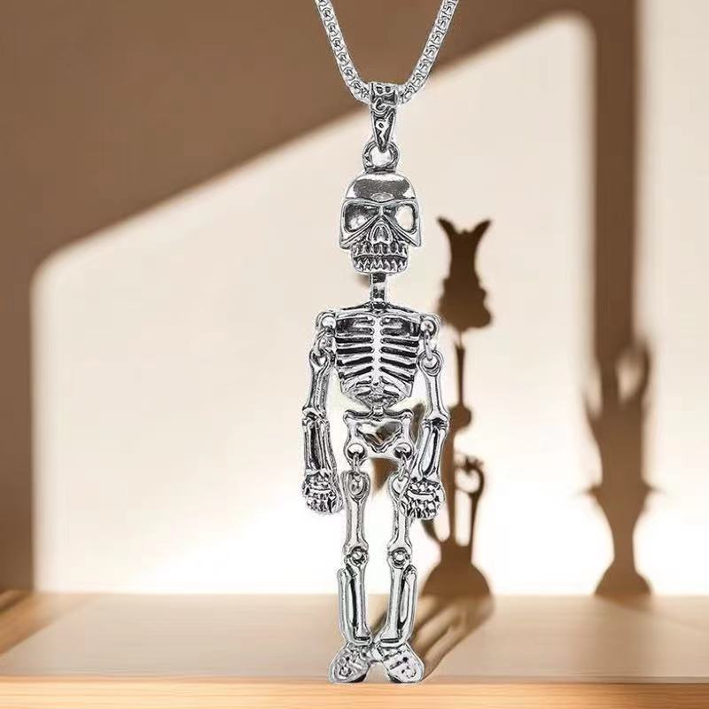 Titanium Steel Necklace Men's Hip Hop Niche Skull