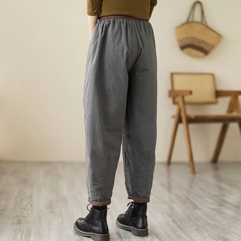 Winter Artistic Korean-style Carrot Pants Loose Fit