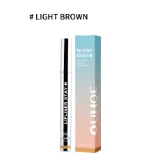 Lip Liner Pen Dark Brown Waterproof Long Lasting Plump Soft Lip Gloss Makeup Cosmetics - Light Brown - View 1