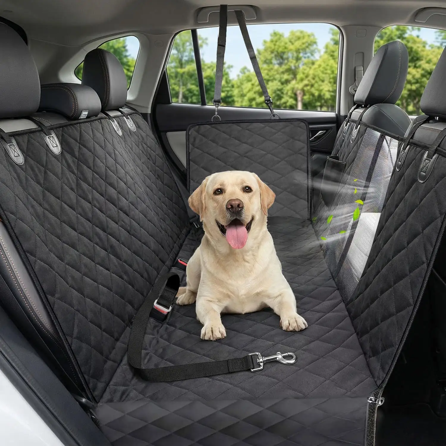 Dog Car Seat Cover Black And Orange