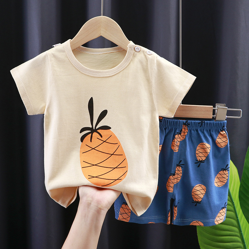 Short Sleeve Suit Pineapple