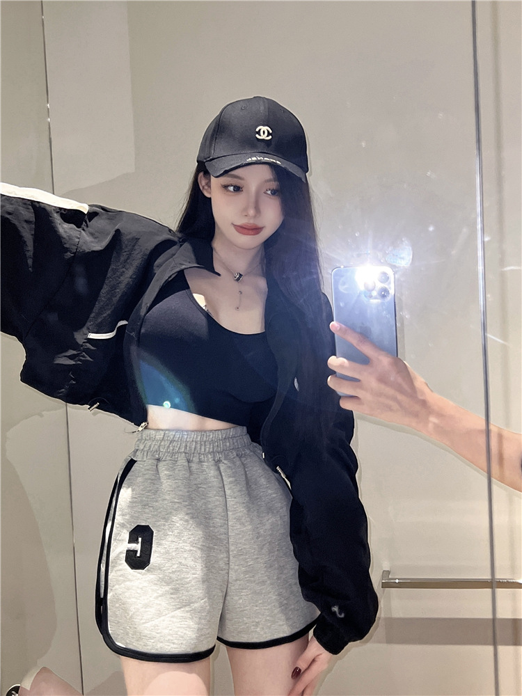 Athletic Shorts High Waisted Loose Fit Varsity Shorts 19 951c3663 72ff 4c53 8e4c 36f2fe1c6a43