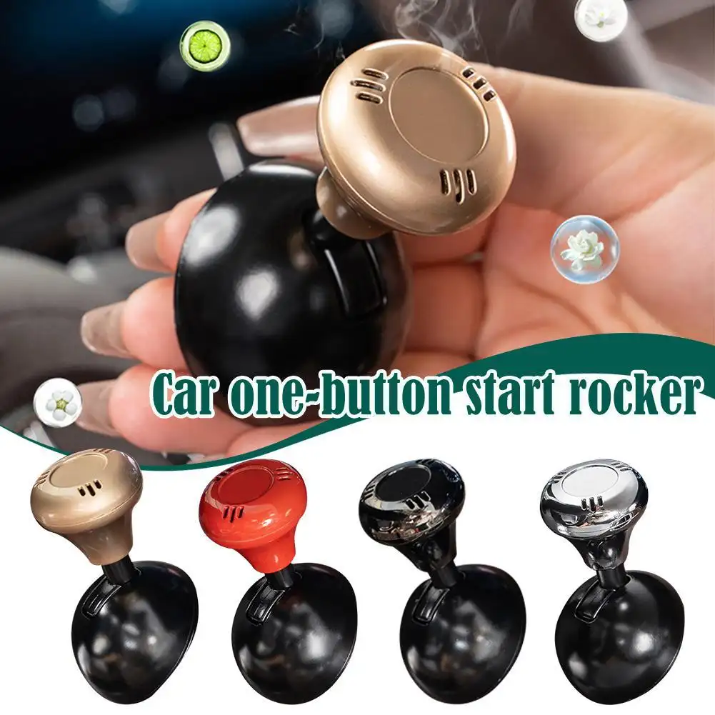 Car One-click Start Rocker Small Red Head Engine Start And Stop Button Joystick