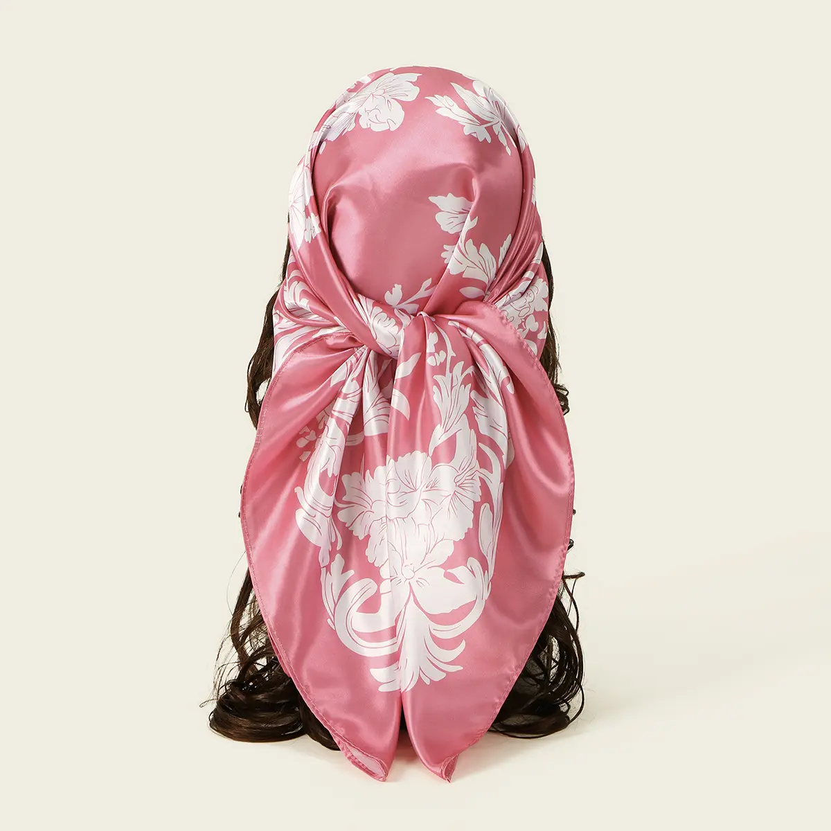 Flower Elegant High-end Imitated Silk Scarves Women