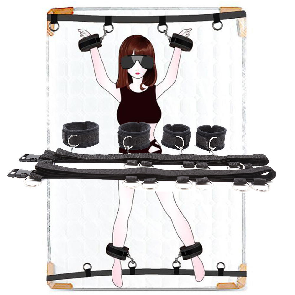 Bed Multi-steel Ring Strap Couple's Sexy Adjustable Bed Strap