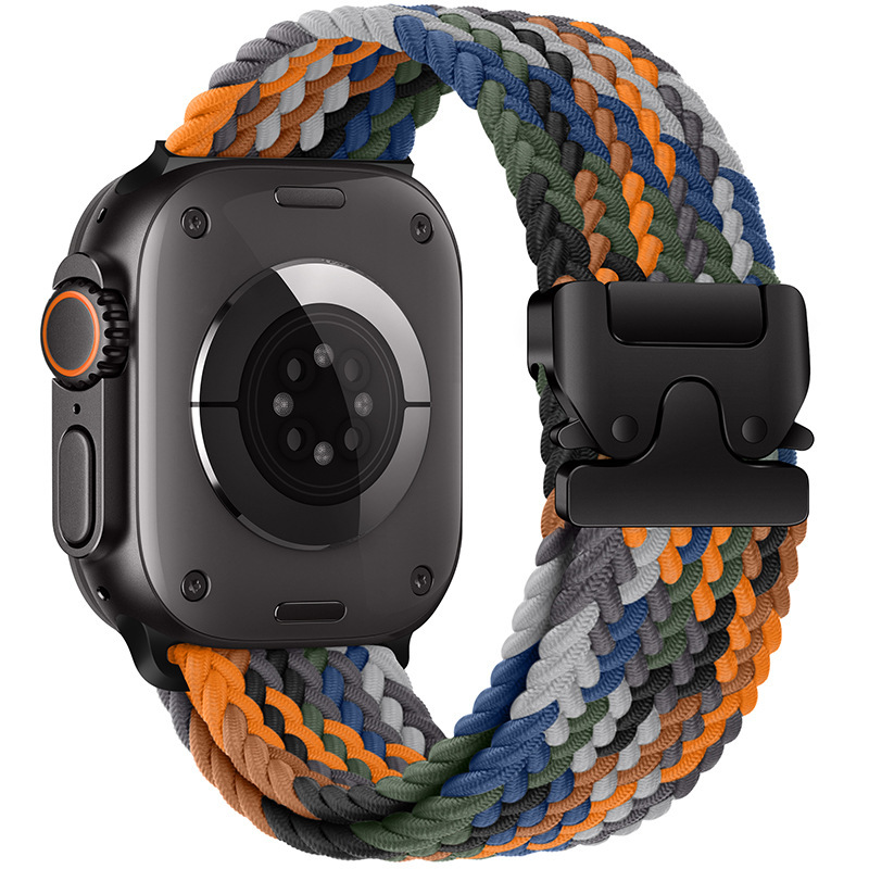 Parachute-buckle Braided Nylon Loop Watch Strap