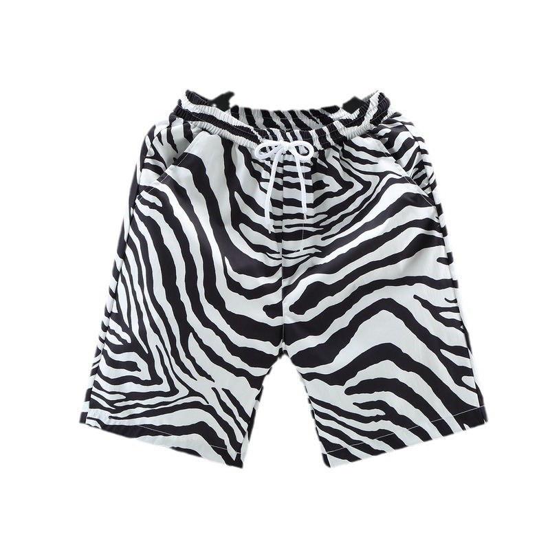 Men's Korean-style Striped Capri Pants