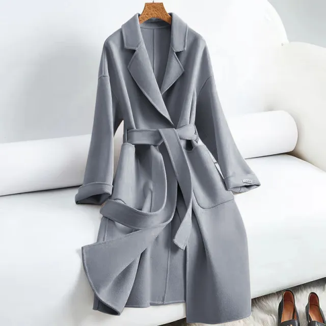 Extended European And American Bathrobe Baggy Coat Gray - Shop at LoveMi