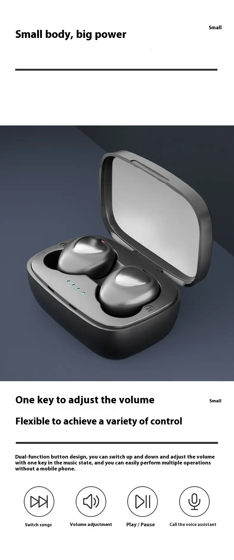 Bluetooth TWS Sports Mini Wireless Headset