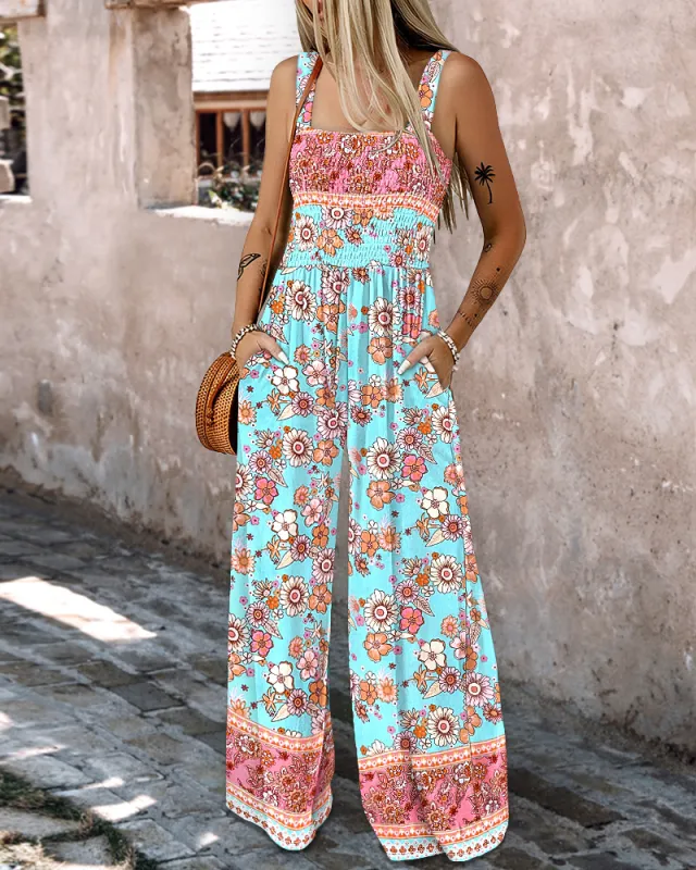 Sling Belt Pocket Color Women's Cat Suit Lake Blue - Shop at LoveMi