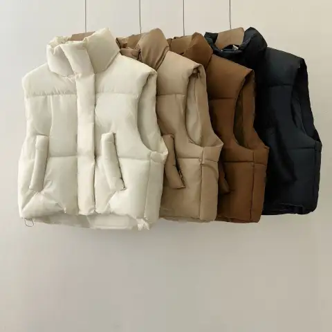Short Autumn and Winter High Waist Women's Cotton Vest