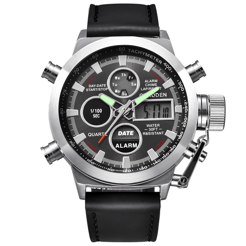 Men's Fashion Belt Multi-functional Watch