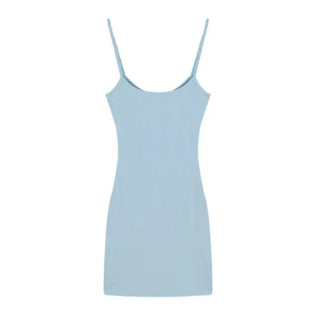 Sexy Cool Low cut Camisole Dress Women Summer Blue - Shop at LoveMi