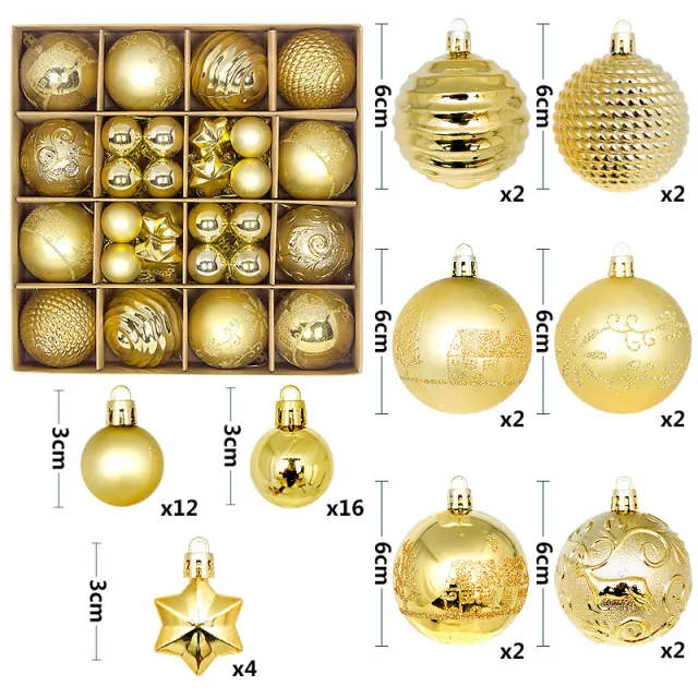 Painted Shaped Paper Box Electroplating Ball Pendant Gold - Shop at LoveMi