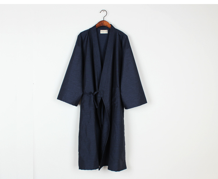 Men's And Women's Japanese Kimono Pajamas Navy - Shop at LoveMi