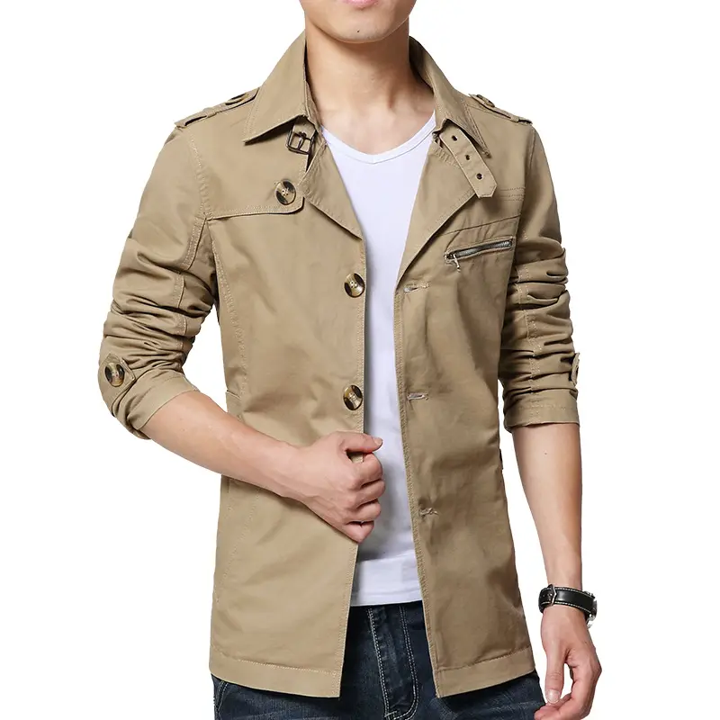 Lightweight Washable Casual Mid Length Jacket
