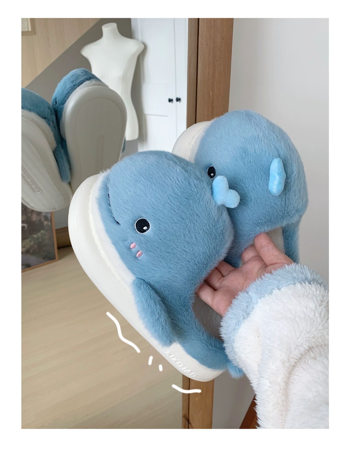 Title 9, Creative Cartoon Plush Dancing Whale Cotton Sli...