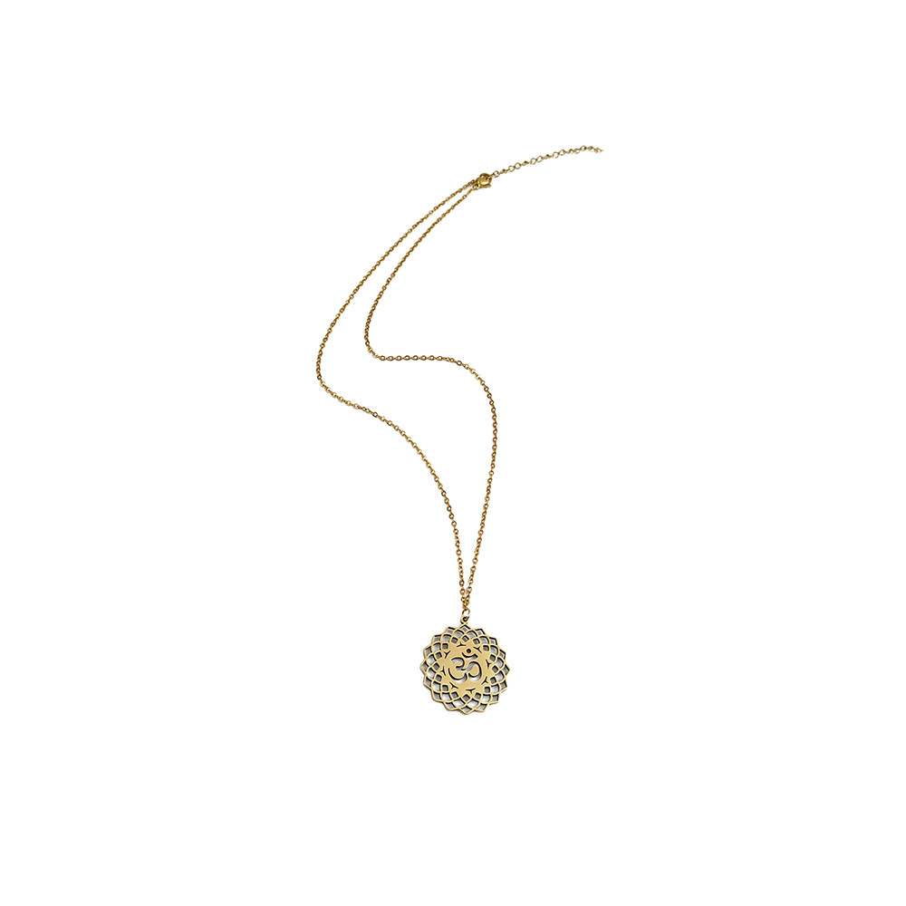 Symbol Necklace Lotus Pendant Personalized Stainless Steel