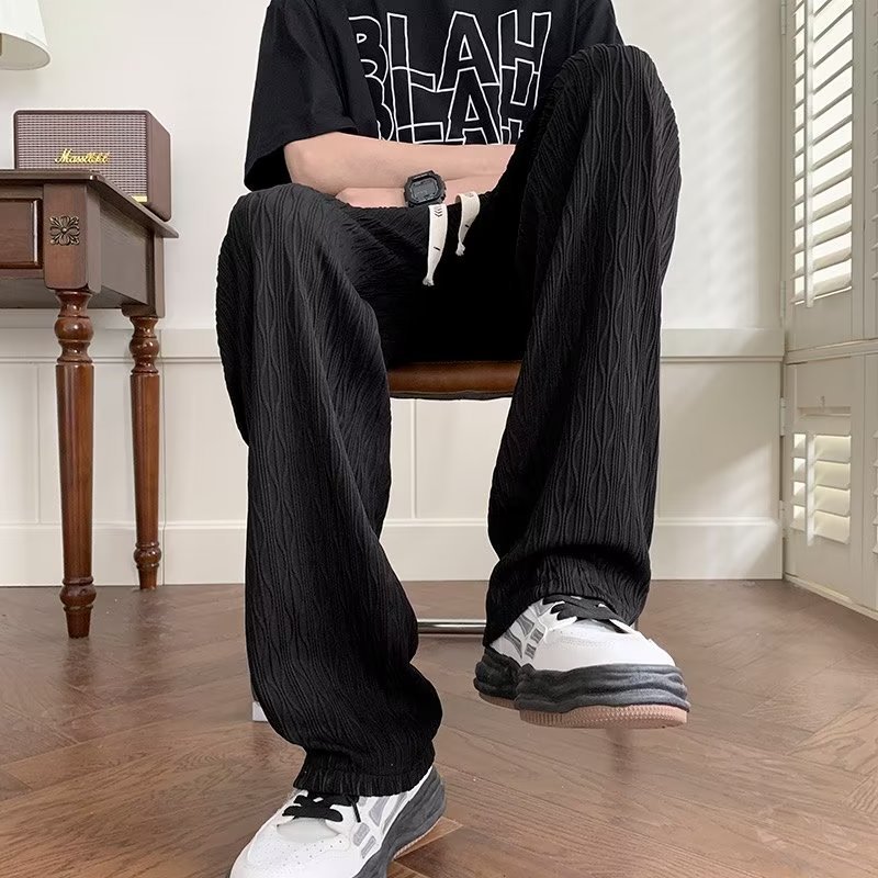 Men's Casual Pants Niche Straight Loose Drooping Trousers