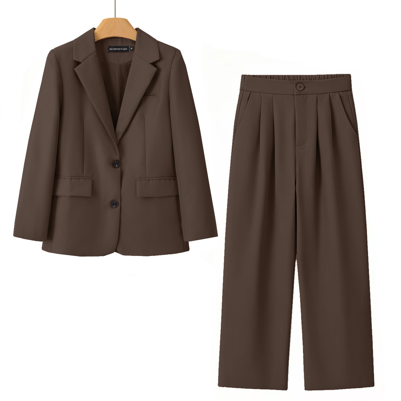 Womens Casual Suit Pants Two-Piece Set 2