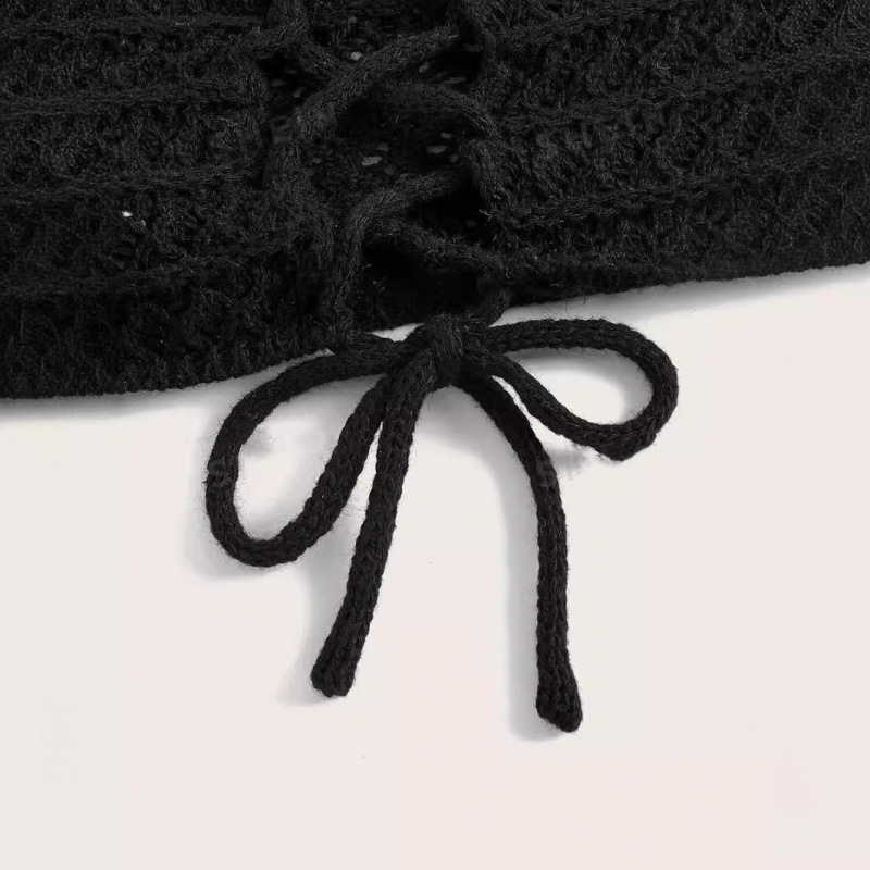 Seaside Holiday Short Inner Woven Halter Top Vest For Women