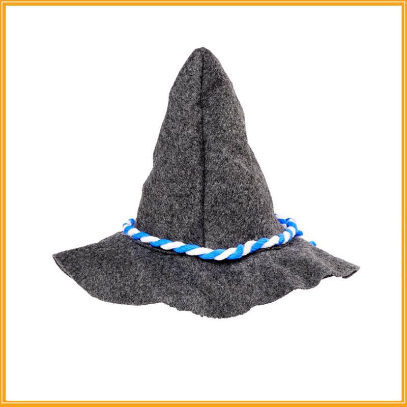 Title 5, Non-woven Pointed Witch Hat Christmas Fur Felt Hat