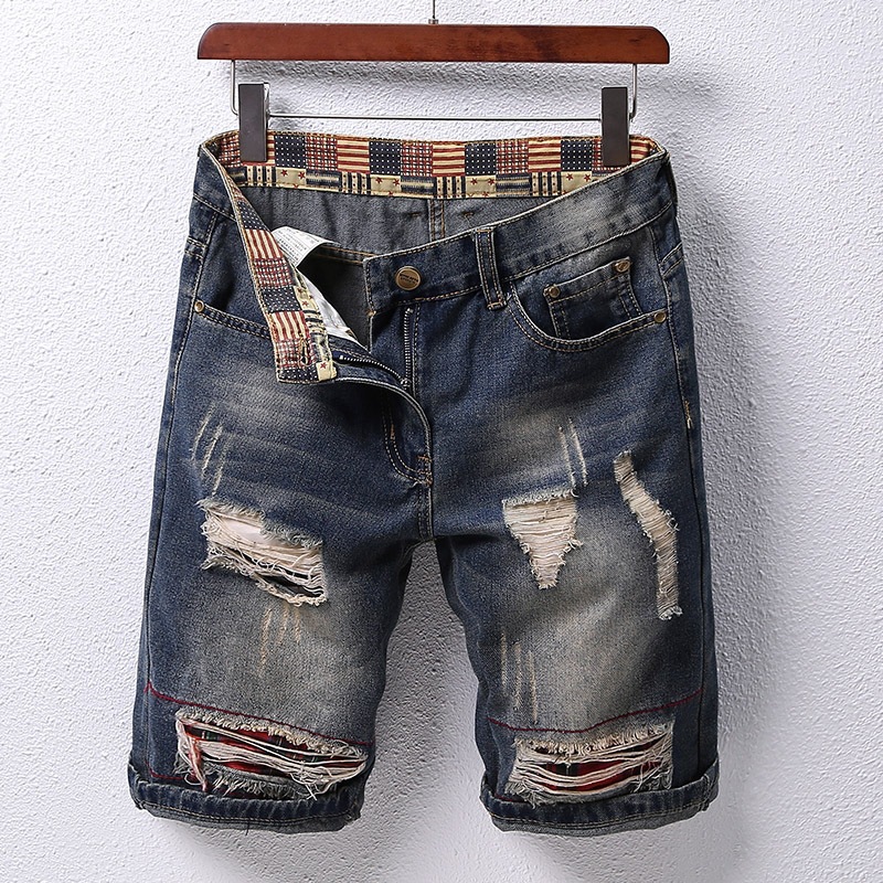 Fashionable Driven Trendy Patchwork Shorts 4