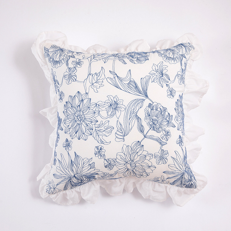 French Romantic Country Ruffle Pillowcase