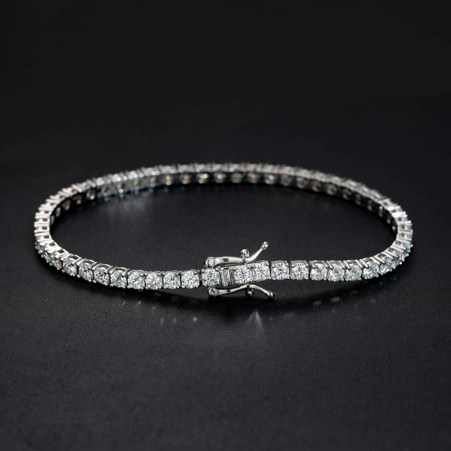 Moissanite Tennis Bracelet detail