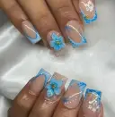 24 Pieces Nail Art High Fashion Simple Rhinestone Butterfly Flower Cow Wear Nail view 3