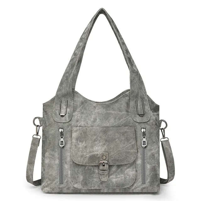 Large Capacity Casual Ladies Bag Crossbody Portable Gray - Shop at LoveMi