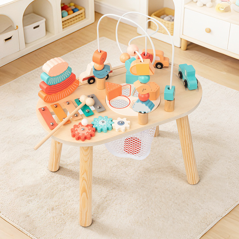 Wooden Multi-Activity Play Table