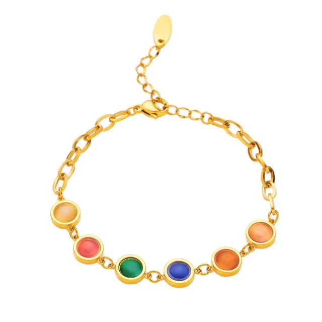 French Retro Stainless Steel Bracelet For Women Gold - Shop at LoveMi