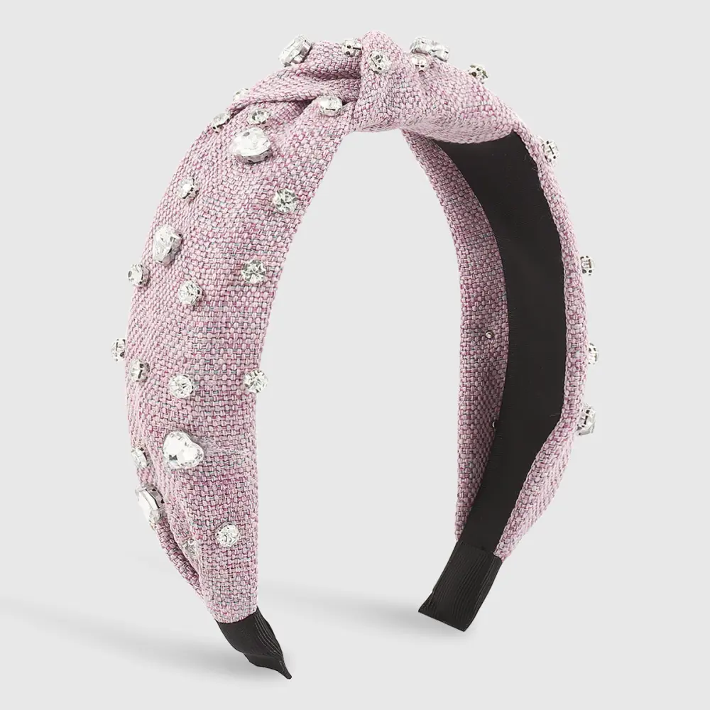 New Creative Heart Diamond-laid Headband Fashion Simple Temperament