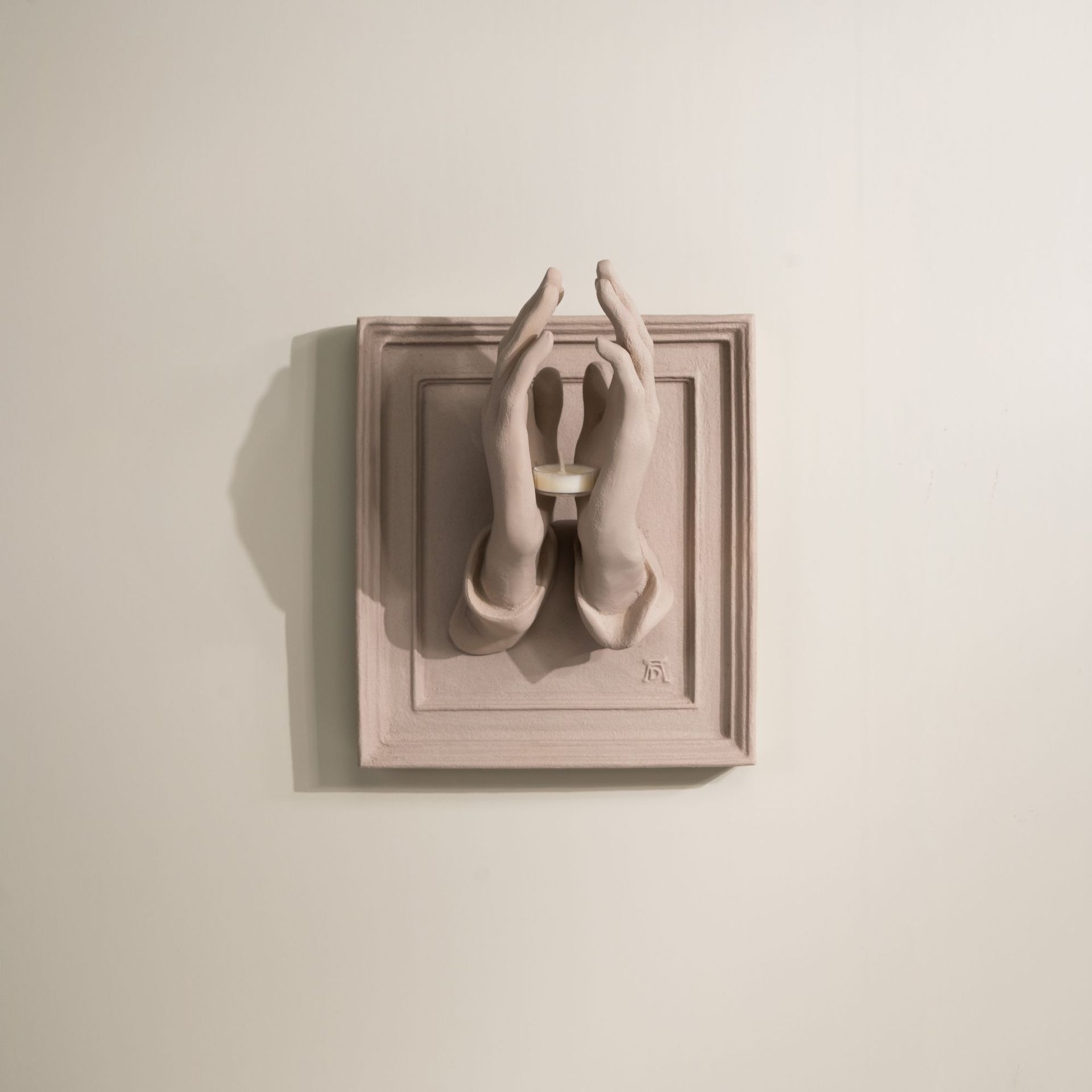 Prayer Hands Handcrafted Artistic Aromatherapy Candle Holder