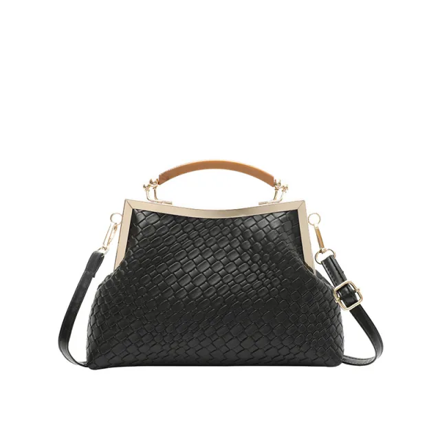 Large capacity Vintage Tote Bag With Flap Closure Black - Shop at LoveMi