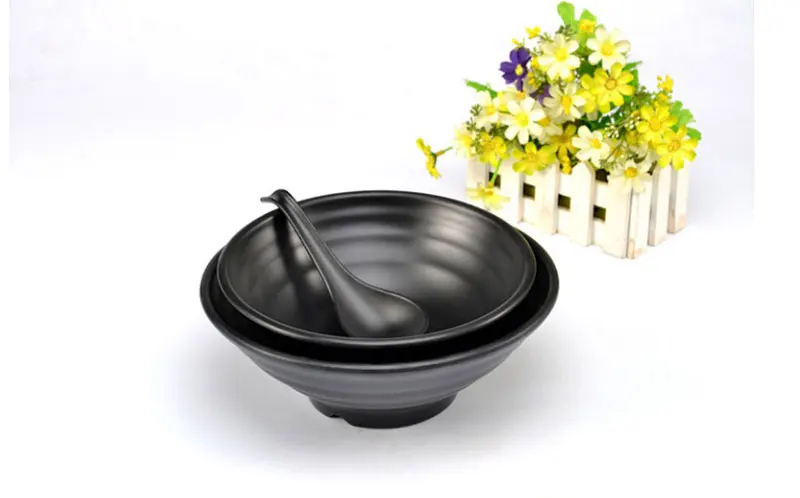 Title 4, Plastic Ramen Bowl for Noodles. Lightweight, du...