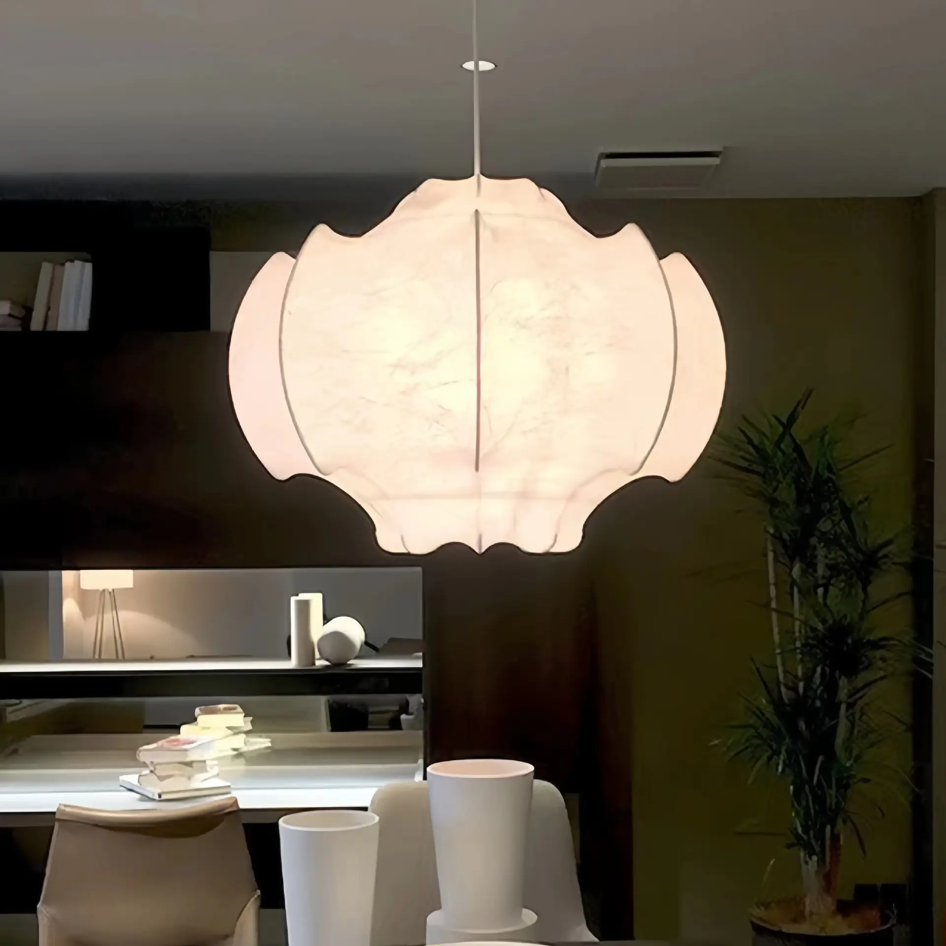Designer Master Bedroom Silk Chandelier