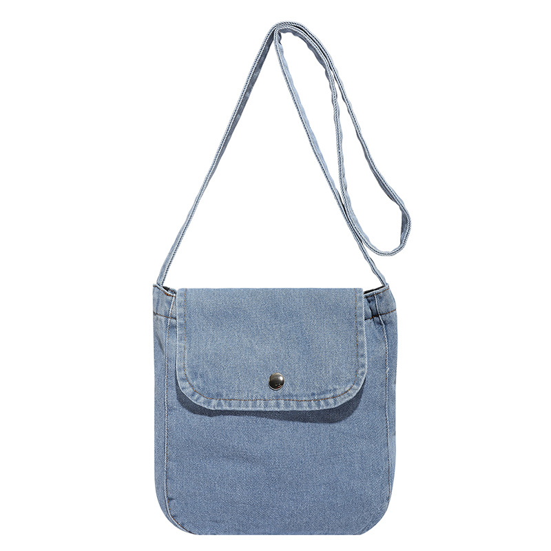 Womens Denim Commuter Crossbody Bag
