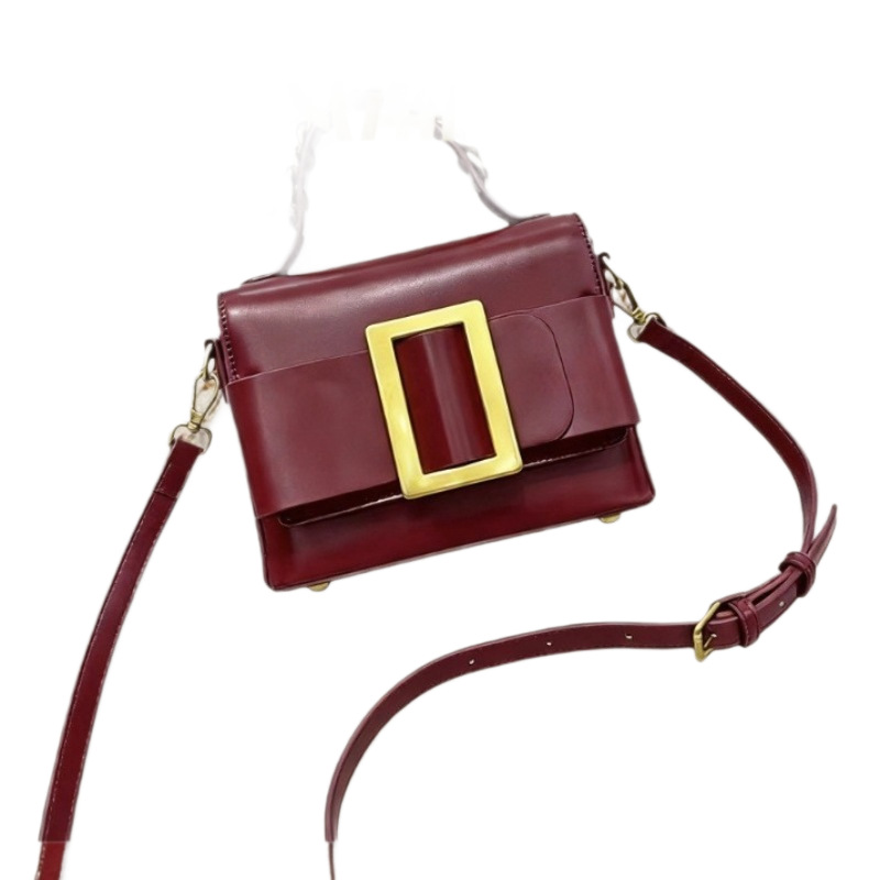 Womens Sleek High-end Patent Leather Crossbody Bag