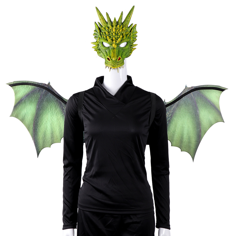 Title 10, Cos Head Cover Men Non Woven Dragon Mask Wings ...