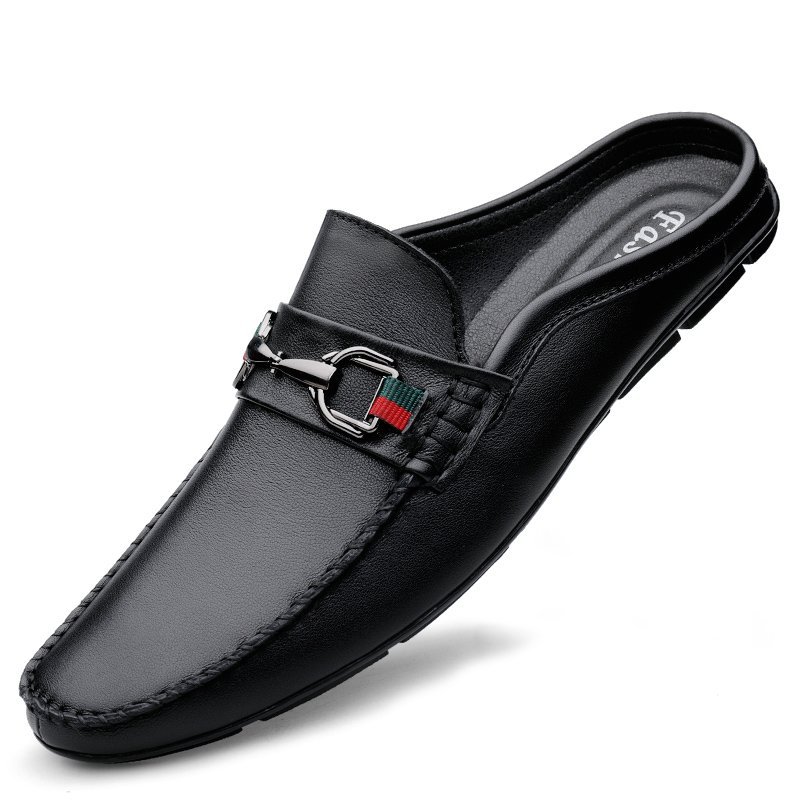 Title 21, Pantofole metà slip-on in pelle da uomo