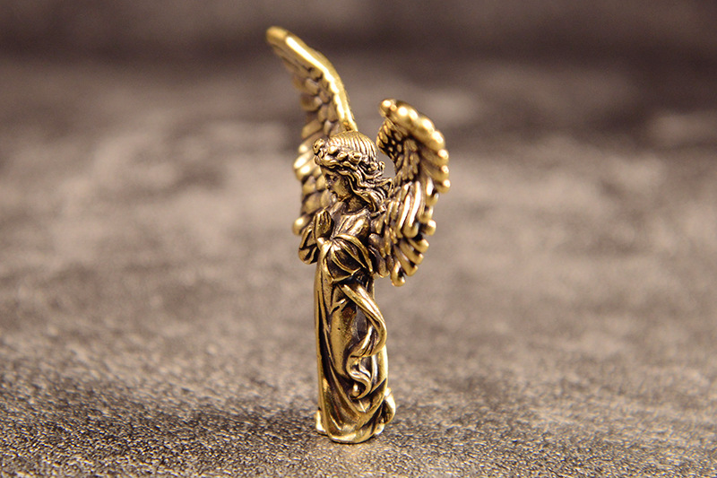 Title 2, Brass Angel Small Ornaments Guardian Angel Wing...