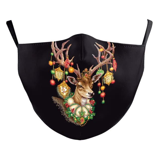Christmas Snowman Digital Printing Double Layer Dustproof Mask B178 1161 - Shop at LoveMi