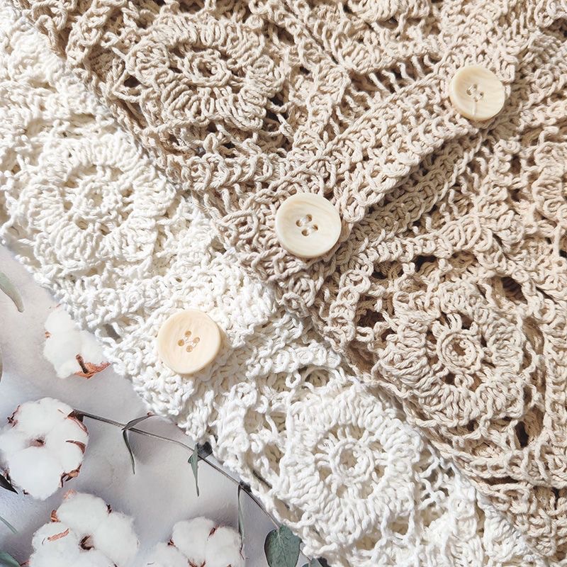 Women's French-style Lace Embroidered Hollow-out Top