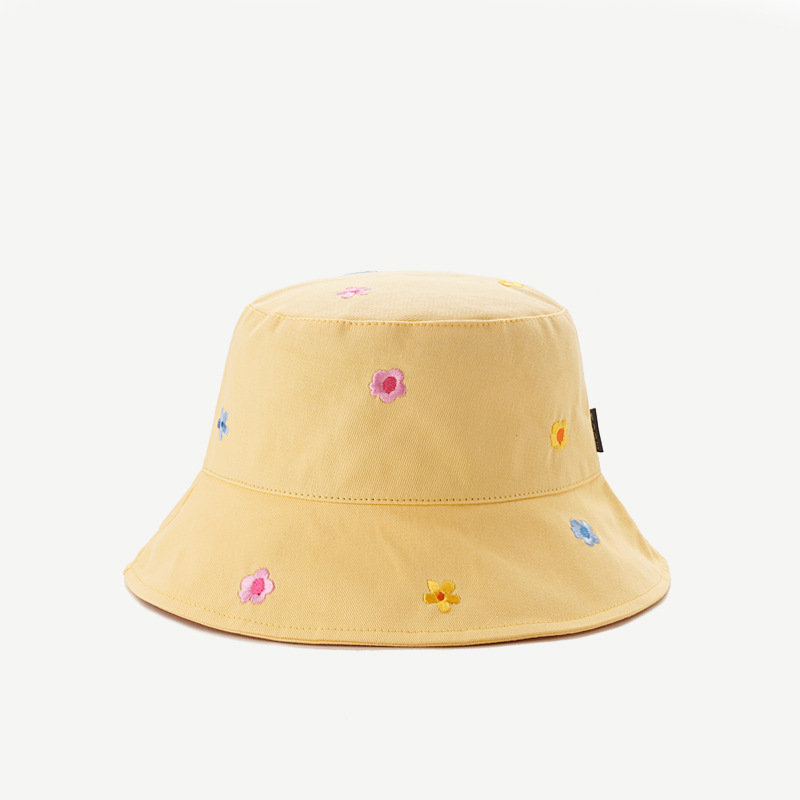 Title 5, Womens Flower Embroidered Sunshade Bucket Hat