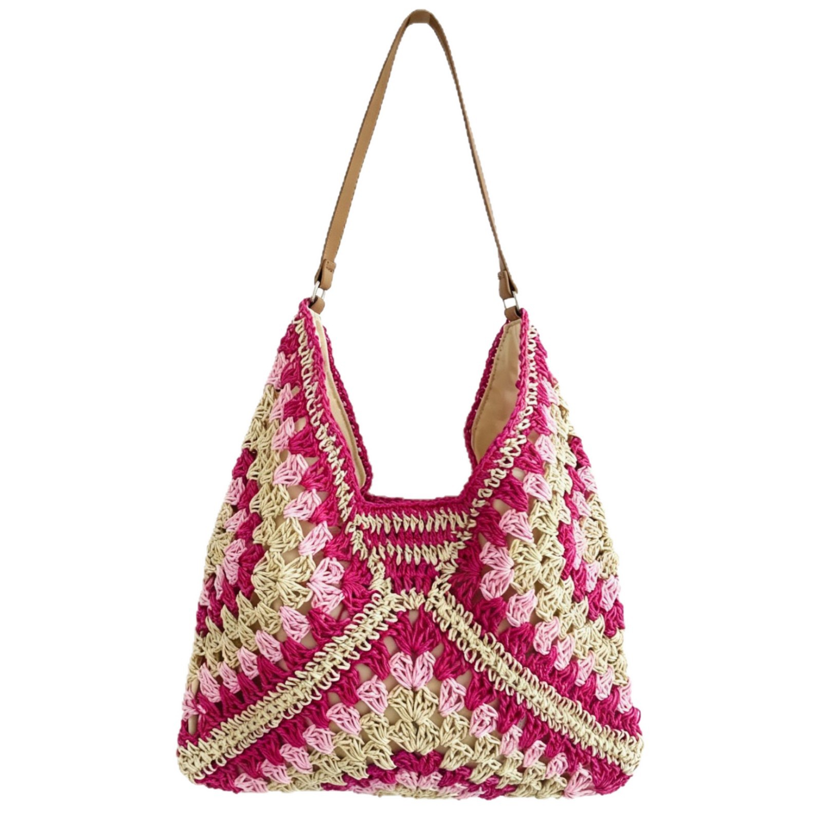 Woven Straw Tote Bag
